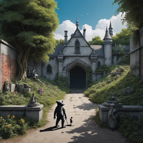 violet evergarden,castle of the corvin,hall of the fallen,fairy tale castle,backgrounds,fantasy picture,mausoleum ruins,witch's house,a fairy tale,towards the garden,heaven gate,ghost castle,church painting,fairy tale,pilgrimage,the threshold of the house,bethlen castle,the mystical path,necropolis,devilwood,Conceptual Art,Graffiti Art,Graffiti Art 12