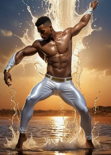 iyanya,ryu,streetfighter,water splash,sea water splash,adewale,Art,Classical Oil Painting,Classical Oil Painting 01