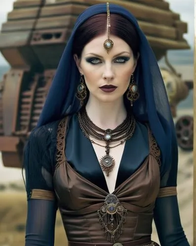 steampunk,tarja,sirenia,yavana,rasputina,anchoress,gothic woman,xandria,barsoom,morwen,mervat,steampunk gears,dark elf,amaranthe,celtic queen,inanna,romanoff,goth woman,female warrior,ancient egyptian girl,Illustration,Realistic Fantasy,Realistic Fantasy 13