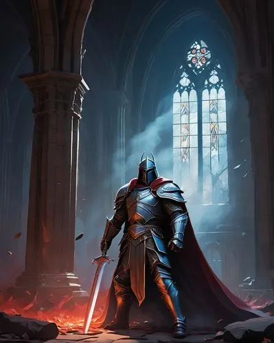 templar,crusader,hall of the fallen,knight,heroic fantasy,cg artwork,knight armor,castleguard,game illustration,paladin,massively multiplayer online role-playing game,excalibur,knight festival,medieval,knight tent,game art,knights,dane axe,destroy,scales of justice,Art,Artistic Painting,Artistic Painting 41