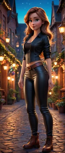 merida,disney character,rapunzel,digital compositing,plus-size model,3d fantasy,tiana,tangled,angelica,cinderella,cgi,fantasy woman,disney,christmas woman,cobblestone,fatayer,girl walking away,3d rendered,animated cartoon,female hollywood actress,Photography,General,Fantasy