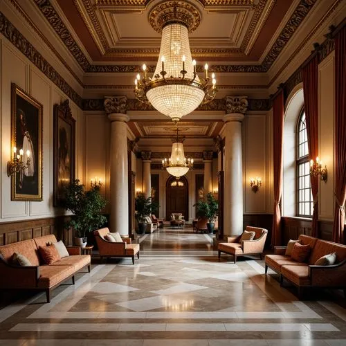 lobby,hotel lobby,hallway,royal interior,foyer,hotel nacional,corridor,entrance hall,lanesborough,hotel hall,amanresorts,gleneagles hotel,statehouse,corridors,apthorp,rosecliff,neoclassical,ballroom,cochere,luxury hotel