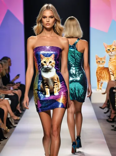 catwalk,feline look,cartoon cat,felines,cheetahs,animal lane,fashion dolls,runway,cat lovers,fashion models,animal feline,big cats,cats,fashion designer,animal stickers,cat european,animals play dress-up,doll cat,runways,wild animals crossing,Photography,General,Natural