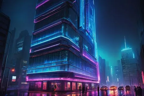 cybercity,cybertown,skyscraper,cyberpunk,metropolis,polara,the skyscraper,futuristic,futuristic landscape,cyberport,futuristic architecture,microdistrict,electric tower,hypermodern,coruscant,skyscraping,synth,cyberia,vdara,arcology,Illustration,Paper based,Paper Based 13