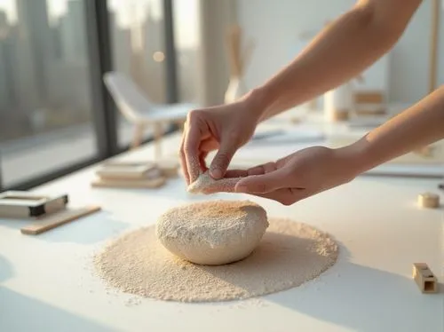 breadmaking,yeast dough,baking bread,knead,pizza dough,sculpting,clay packaging,kneaded,roll of dough,dough,the dough,roll pastry,chipmaking,sculpturing,stone drawing,mortar and pestle,marshmallow art,bake it yourself,unfired,bread topping,Photography,General,Realistic