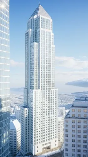 all is white ,a view of a big white building that looks very big,transbay,vdara,skyscapers,songdo,mississauga,skycraper,Photography,General,Realistic