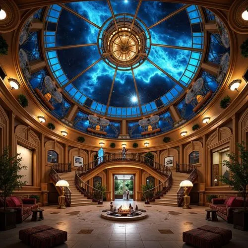 ornate room,cochere,emporium,hotel lobby,ballroom,stargates,photosphere,bioshock,emirates palace hotel,driskill,musical dome,luxury hotel,intercontinental,lobby,naboo,dandelion hall,theed,opulently,background design,opulence