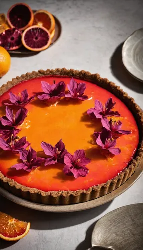 Blood Orange and Hibiscus Curd Tart with a Gingersnap Crust,quark tart,sweet potato pie,crostata,tomato pie,strawberry tart,sweet granadilla,kanafeh,fruit pie,custard tart,tartlet,yellow leaf pie,crem