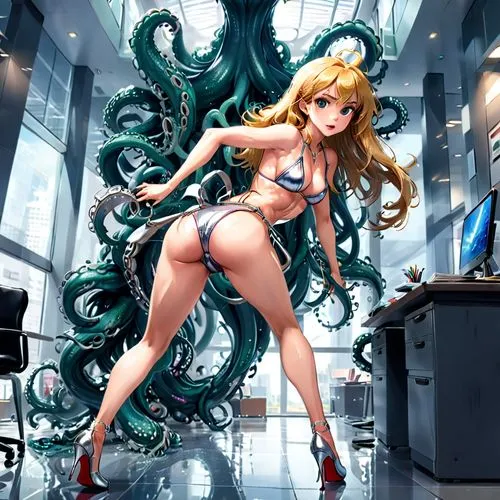 nui,tentacle,metroid,anime 3d,fujiko,michiru,Anime,Anime,General