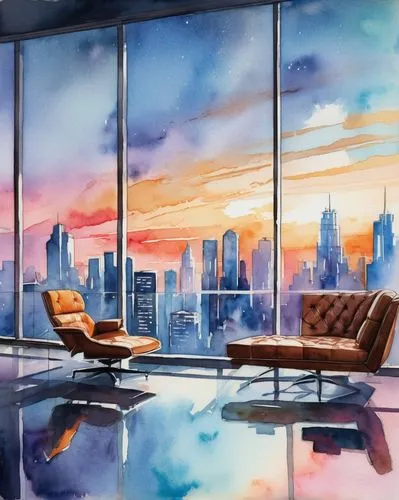 sky apartment,cityscape,blur office background,glass wall,apartment lounge,makati,world digital painting,boardroom,skyscrapers,penthouses,watercolor background,city skyline,contemporary,modern office,skydeck,skyline,background design,livingroom,above the city,study room,Illustration,Paper based,Paper Based 25