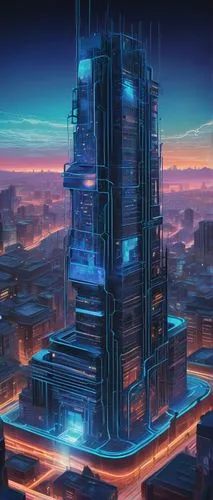 cybercity,cybertown,cyberport,skyscraper,futuristic landscape,metropolis,skyscraper town,the skyscraper,cityscape,skyscraping,cyberia,futuristic,sedensky,microdistrict,electric tower,skyscrapers,ctbuh,fantasy city,skyreach,sky city,Conceptual Art,Oil color,Oil Color 04