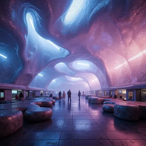 futuristic art museum,sky space concept,futuristic landscape,spaceship interior,spaceport,ufo interior,universum,futuristic architecture,alien world,spaceship space,scifi,ringworld,sci - fi,arcology,space art,holodeck,wormhole,sci fi,aquariums,space port