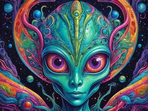 extraterrestrial,psychedelic art,alien,extraterrestrial life,third eye,psychedelic,aliens,cosmic eye,lsd,alien planet,alien warrior,astral traveler,ufos,spacefill,cosmic,inner space,planet alien sky,alien world,acid,hallucinogenic,Illustration,Realistic Fantasy,Realistic Fantasy 39