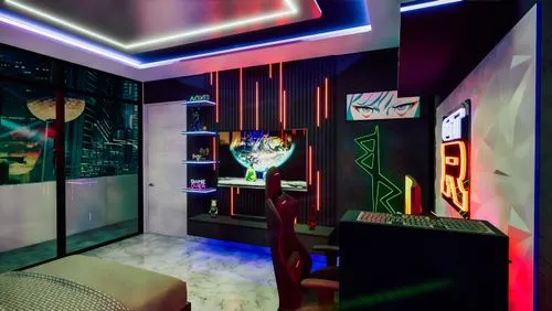 ufo interior,spaceship interior,playroom,game room,hallway space,kids room,interior decoration,interior design,beauty room,great room,80's design,playrooms,modern room,playing room,antechamber,modern decor,boy's room picture,little man cave,interior decor,computer room