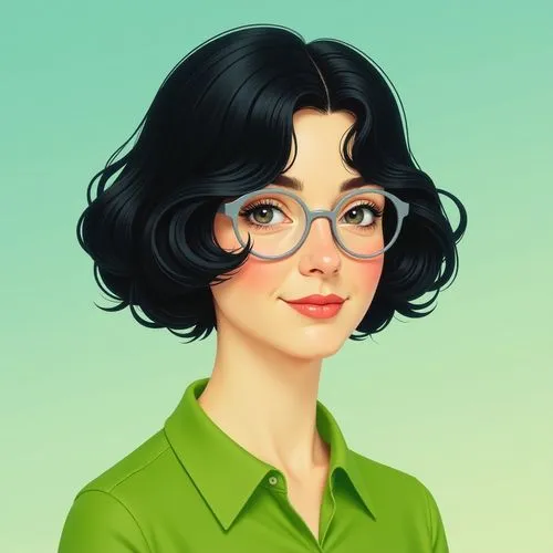 pao,marcie,librarian,portrait background,tina,shadman,Illustration,Retro,Retro 22