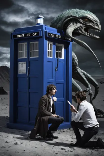 Write a suspenseful scene in which the Doctor confronts a deadly alien threat.,tardis,doctor who,dr who,the doctor,regeneration,primeval times,the eleventh hour,time travel,time traveler,time machine,