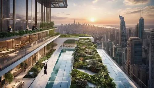 futuristic architecture,roof garden,skyscapers,ecotopia,penthouses,dubay,skywalks,emaar,damac,sky apartment,futuristic landscape,balcony garden,skybridge,tishman,roof landscape,megaproject,bjarke,roof terrace,arcology,skypark,Photography,Fashion Photography,Fashion Photography 03