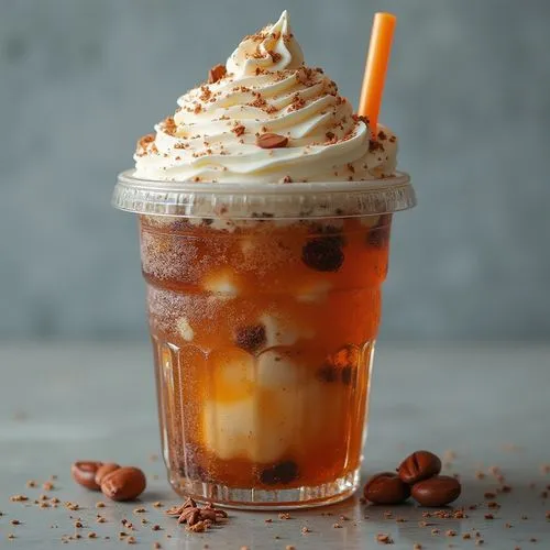 mandarin sundae,frappuccino,iced coffee,iced latte,frappuccinos,thai iced tea