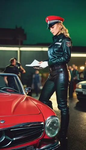 puscifer,opel captain,coquette,leatherette,policewoman,retro women,retro woman,converium,auto show zagreb 2018,turbonegro,angelyne,motorcars,opel record p1,bratmobile,pleather,femme fatale,leathers,traffic cop,opel record coupe,tura satana,Conceptual Art,Fantasy,Fantasy 04