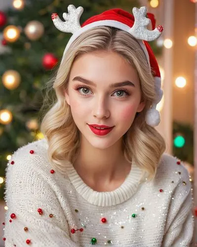 blonde girl with christmas gift,retro christmas girl,christmas woman,christmas photo,christmas knit,christmas girl,christmas angel,christmas sweater,santa,santa hat,christmas picture,elf,christmas motif,knitted christmas background,christmas background,christmas pictures,christmas,children's christmas photo shoot,christmas santa,christmas snowy background,Art,Classical Oil Painting,Classical Oil Painting 41