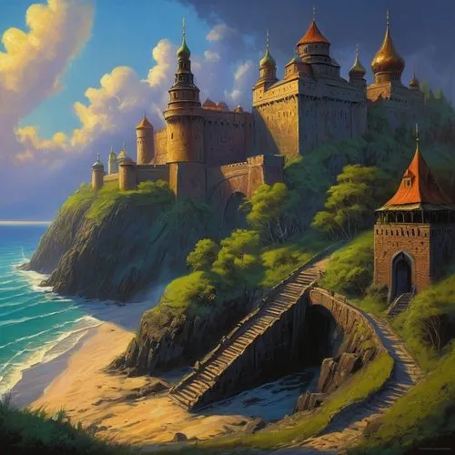 fantasy picture,templar castle,castle keep,medieval castle,knight's castle,castle,Illustration,Realistic Fantasy,Realistic Fantasy 32