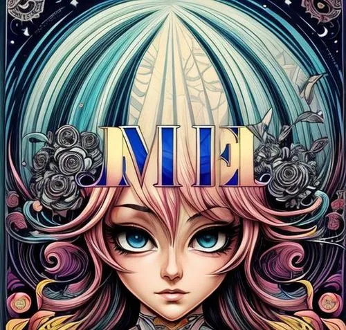 m m's,fae,mi6,mite,metaverse,m badge,medusa,midi,virgo,mystery book cover,letter m,mim,mezzelune,mermaid background,alm,melt,book cover,gemini,alice,muse,Calligraphy,Illustration,Psychedelic Illustrations