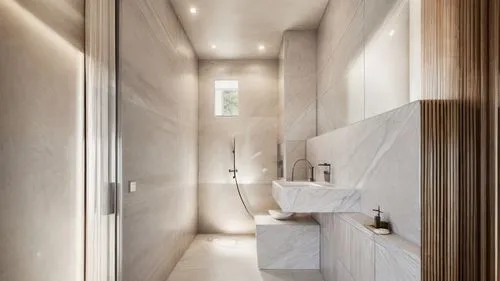 bright light window,modern minimalist bathroom,luxury bathroom,hallway space,shower door,bathroom,shower bar,washroom,bathroom cabinet,shower base,contemporary decor,interior modern design,under-cabin