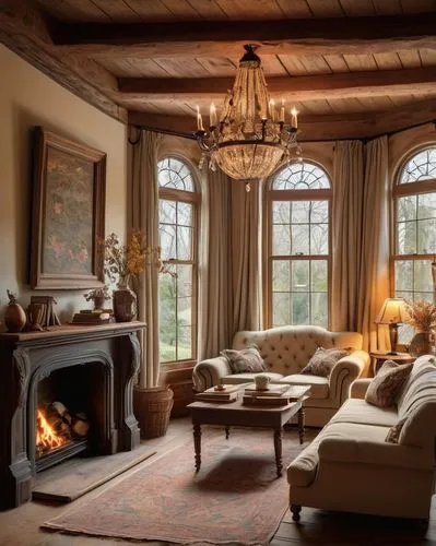 sitting room,fireplaces,luxury home interior,family room,great room,fireplace,interior decor,coziest,living room,home interior,inglenook,fire place,ornate room,coziness,livingroom,furnishings,warm and cozy,beautiful home,opulently,country house,Illustration,Retro,Retro 25