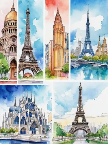 paris clip art,watercolor paris,french digital background,beautiful buildings,usa landmarks,dessins,houses clipart,landmarks,edifices,guidebooks,viajes,france,parigi,city cities,tourisme,watercolor paris shops,paree,watercolours,universal exhibition of paris,watercolors,Conceptual Art,Sci-Fi,Sci-Fi 10