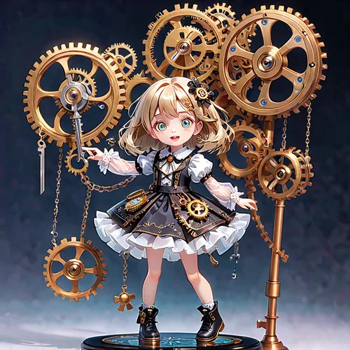 steampunk,steampunk gears,clockmaker,umiuchiwa,tsumugi kotobuki k-on,ferry,alice,admiral,clockwork,cogs,kantai collection sailor,vane,sailor,chariot,delta sailor,mechanical,nautical star,rococo,watchmaker,ram,Anime,Anime,General