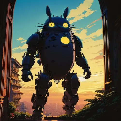 ghibli,studio ghibli,my neighbor totoro,totoro,gruffalo,bobinski,Conceptual Art,Sci-Fi,Sci-Fi 19