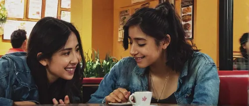 two girls,women at cafe,mirroring,edit,zoom background,love background,humita,date,fast food restaurant,sannakji,edit icon,kamini,girl kiss,girlfriends,header,sisters,beautiful frame,kisulya,pooja,tongue,Illustration,Paper based,Paper Based 16