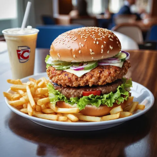 Write a positive restaurant review praising the juicy KFC burger and its perfect blend of flavors.,original chicken sandwich,chicken burger,burger king grilled chicken sandwiches,bk chicken nuggets,bu