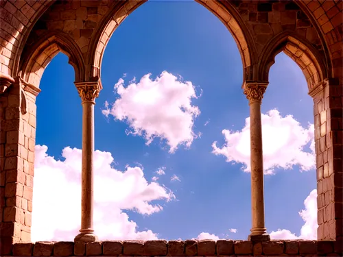 tracery,archways,windows wallpaper,arches,cloisters,volubilis,cloister,pointed arch,windows,umayyad palace,three centered arch,cloud shape frame,jerash,pillars,cathedrals,round arch,arcaded,san galgano,umayyad,arch,Illustration,Realistic Fantasy,Realistic Fantasy 42