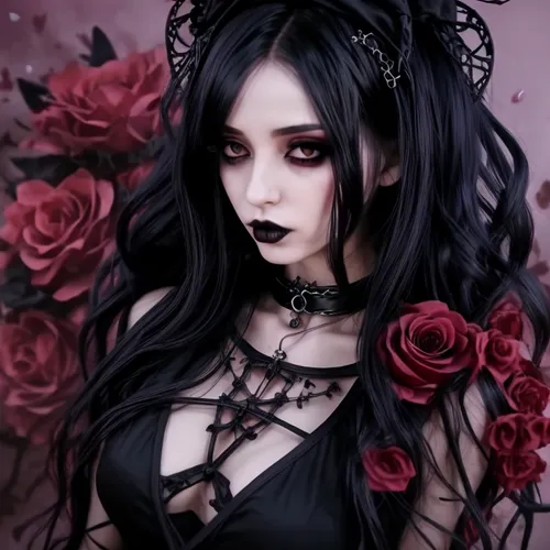 gothic woman,gothic fashion,black rose,gothic style,goth woman,gothic portrait,gothic,dark gothic mood,goth,goth like,gothic dress,vampire lady,bleeding heart,vampire woman,noble roses,dark art,widow flower,with roses,goth weekend,dark angel