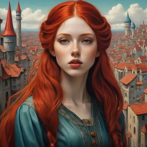 triss,demelza,fantasy portrait,behenna,cirta,merida,Illustration,Realistic Fantasy,Realistic Fantasy 07