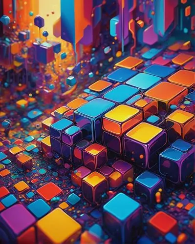 cubes,cube surface,cubic,pixel cube,pixel cells,fragmentation,colorful city,cinema 4d,computer art,fractal environment,tetris,fallen colorful,abstract multicolor,colorful glass,rubik,colorful background,techno color,dimensional,multicolour,matrix,Illustration,American Style,American Style 08