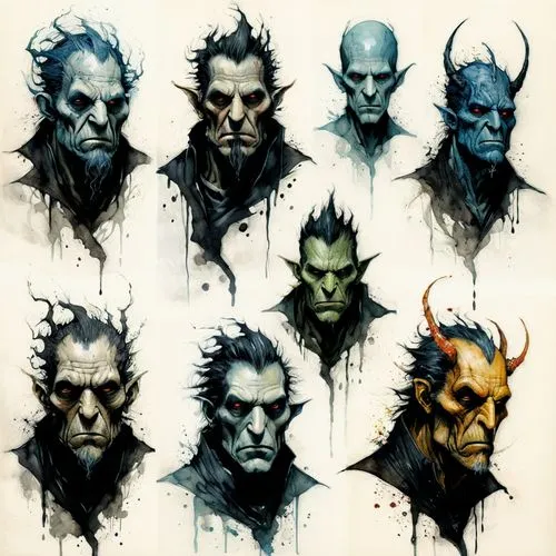 orcs,mordenkainen,shadowpact,paizo,darzins,mudvayne,Illustration,Abstract Fantasy,Abstract Fantasy 18