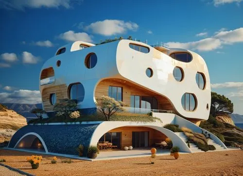 cubic house,earthship,dunes house,cube stilt houses,futuristic architecture,cube house,Photography,General,Commercial