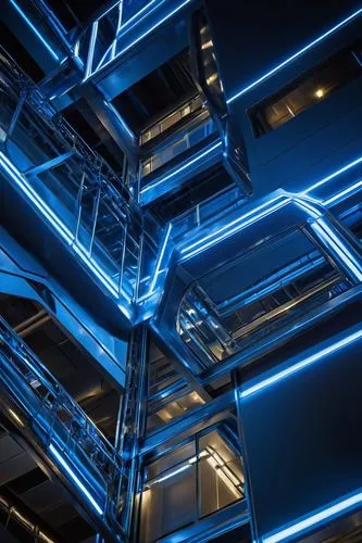 mainframes,fractal lights,conduits,blue light,hvdc,wireframe,circuitry,crossbeams,flavin,levator,hypercube,tron,bobst,electroluminescent,ventilation grid,wiring,multilevel,supercomputer,conduit,ultrastructure,Illustration,Retro,Retro 06