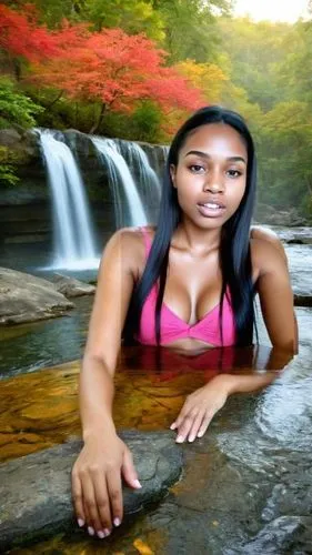 photoshoot with water,waterfalls,lakeisha,springbrook,water fall,blurriness,Small Objects,Outdoor,Waterfall