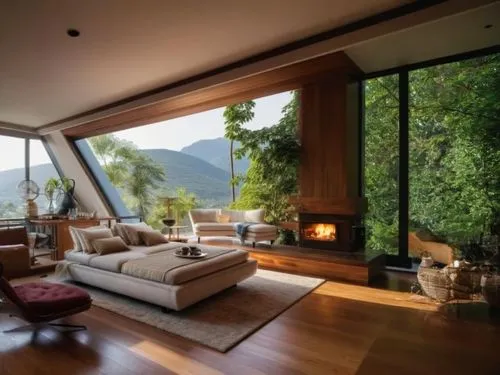 house in the mountains,the cabin in the mountains,house in mountains,fire place,wood window,livingroom,fireplaces,interior modern design,living room,luxury home interior,beautiful home,mid century hou