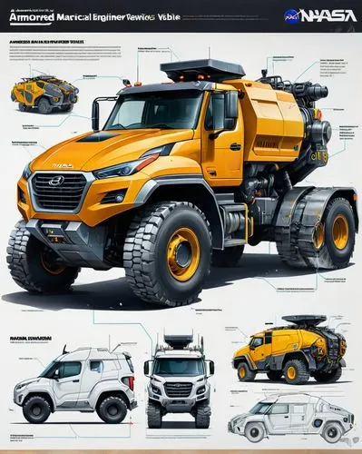 truckmaker,nasm,navistar,minivehicles,construction vehicle,vehicle transportation,mars rover,snow plow,hauler,sports utility vehicle,moon vehicle,earthmover,concrete mixer truck,nhtsa,truckmakers,mining excavator,large trucks,construction machine,smartruck,construction equipment,Unique,Design,Infographics