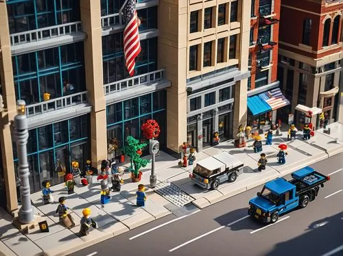 tilt shift,cbot,city corner,midmarket,indianapolis,pedestrianized,greektown,streeterville,new york streets,streetscape,street scene,chicago,lego city,passersby,streetscapes,boylston,shopping street,people walking,downtowns,walkability,Conceptual Art,Oil color,Oil Color 03