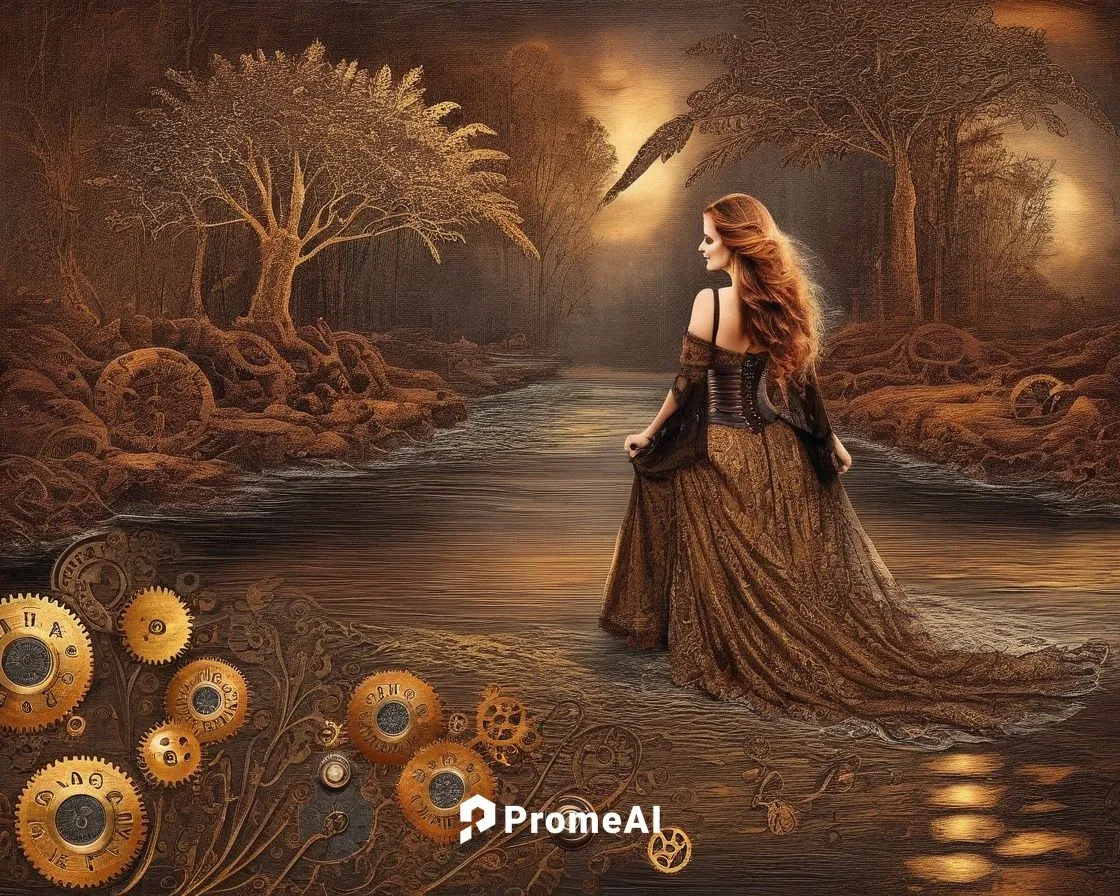 the blonde in the river,fantasy picture,golden rain,fantasy art,tuatha,celtic queen,asatru,yellow rose background,galadriel,way of the roses,samhain,margairaz,celtic woman,sirenia,kupala,cirta,imbolc,