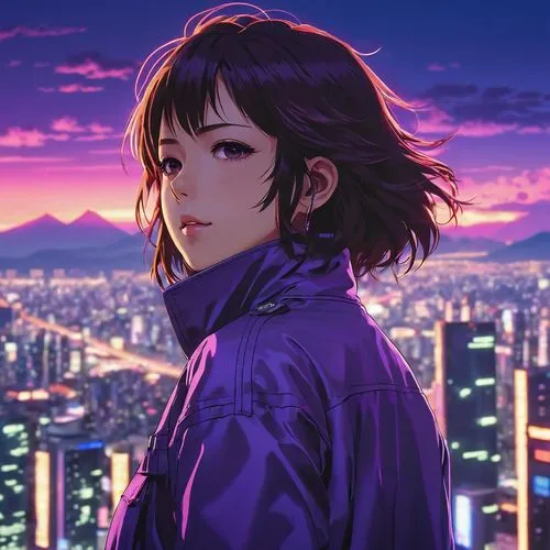 kusanagi,motoko,purple wallpaper,akane,kanno,dusk background,ultraviolet,purple background,violet,shimei,akira,above the city,dusk,kaoru,kirca,la violetta,isara,nishiki,purple landscape,violetta,Photography,General,Realistic