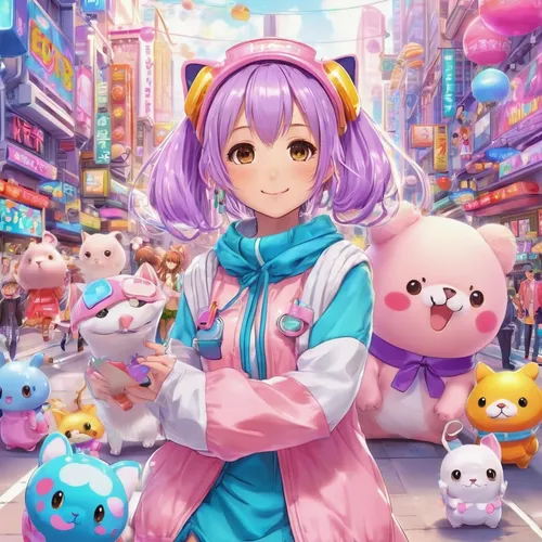 In a futuristic society, people escape their mundane lives by logging into a virtual anime world, where they can live out their wildest fantasies.,harajuku,naginatajutsu,anime japanese clothing,colorf