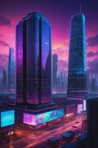 cybercity,cybertown,cyberport,cyberpunk,futuristic landscape,cityscape,fantasy city,metropolis,guangzhou,cyberworld,megacorporations,megacorporation,futurist,cyberia,colorful city,coruscant,cyberscene,skyscrapers,city skyline,business district,Illustration,Realistic Fantasy,Realistic Fantasy 27