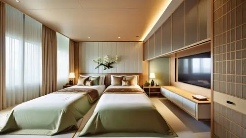 japanese-style room,sleeping room,guestrooms,staterooms,contemporary decor,modern room,Photography,General,Realistic