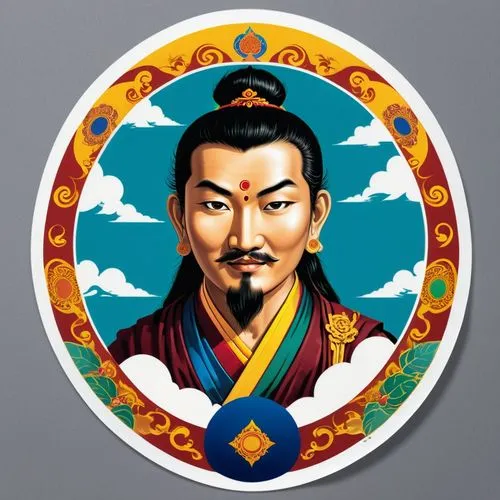 padmasambhava,vajrayana,drakpa,rimpoche,tulku,longchenpa,Unique,Design,Sticker